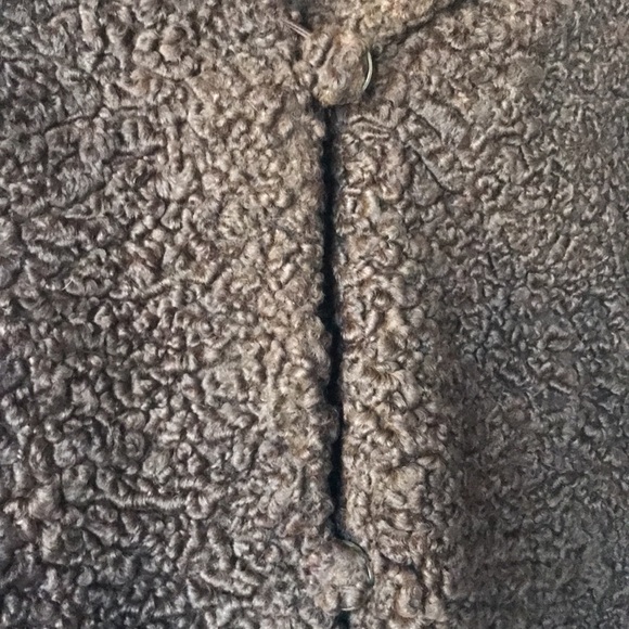 Mid-Century brown Persian lamb mink collar short coat - Picture 6 of 14